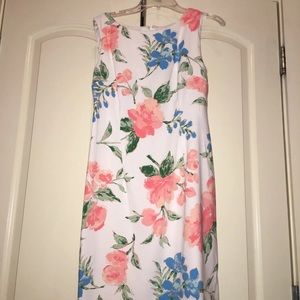 Floral dress, knee length